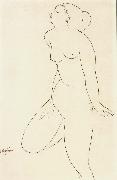 Amedeo Modigliani Standing Female nude Spain oil painting artist